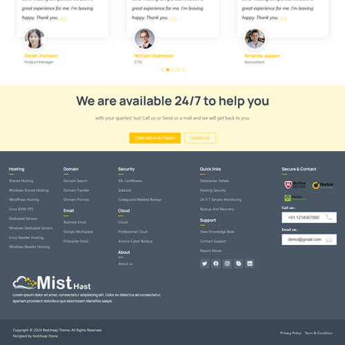 Customizable whmcs Templates