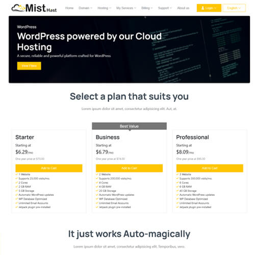 responsive whmcs themes