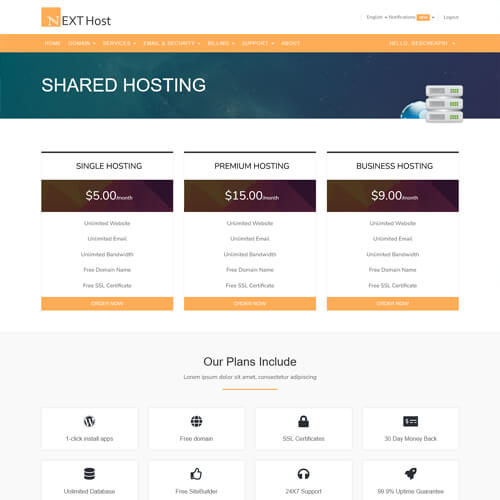 bootstrap whmcs templates