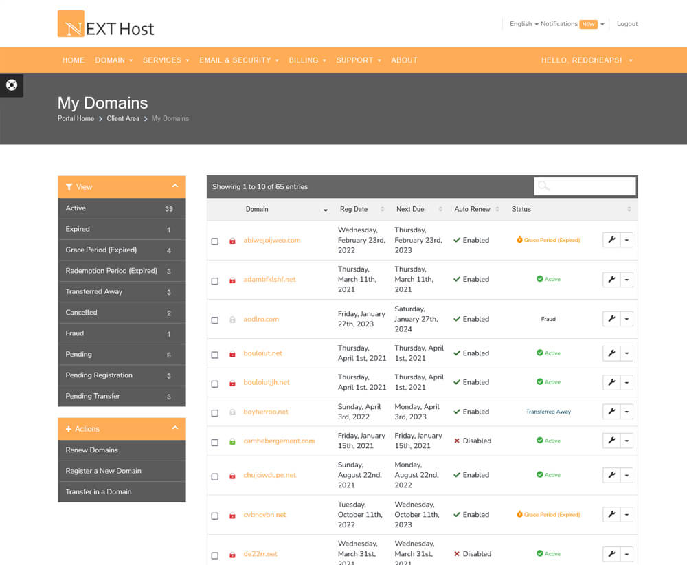 hosting website templates