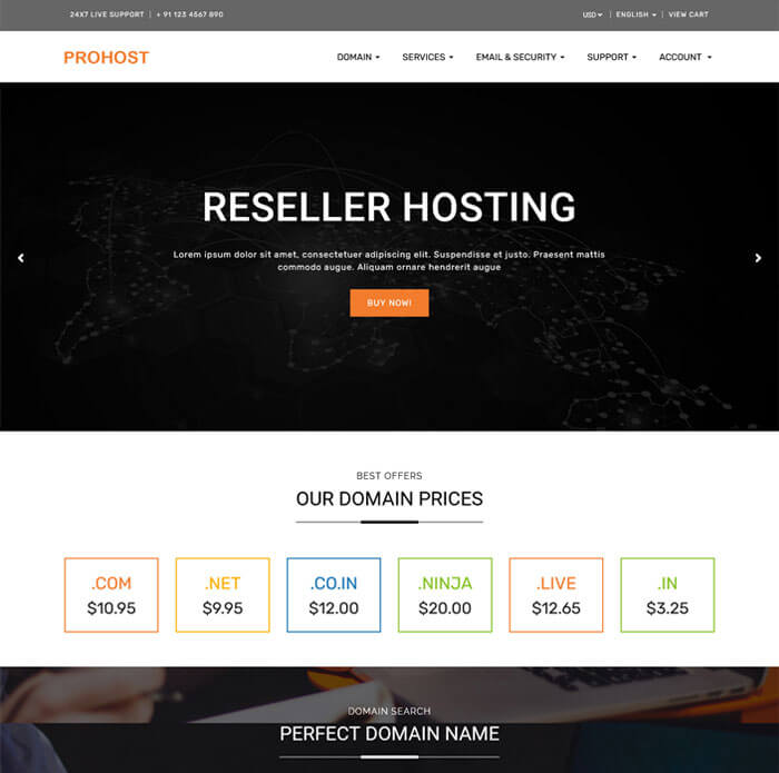 bootstrap whmcs templates