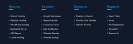 hosting business templates