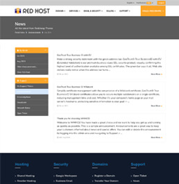 web hosting platform templates