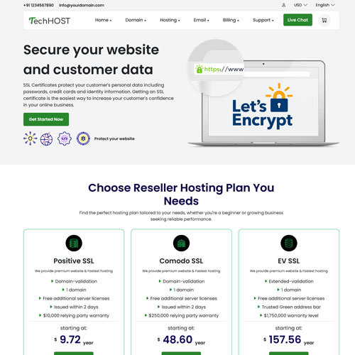 techhost whmcs theme