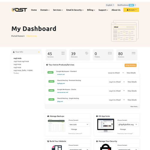 premium whmcs templates
