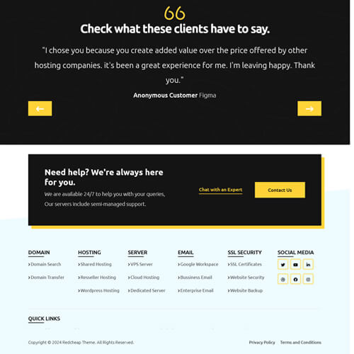 Customizable whmcs Templates