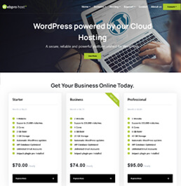 web hosting platform templates