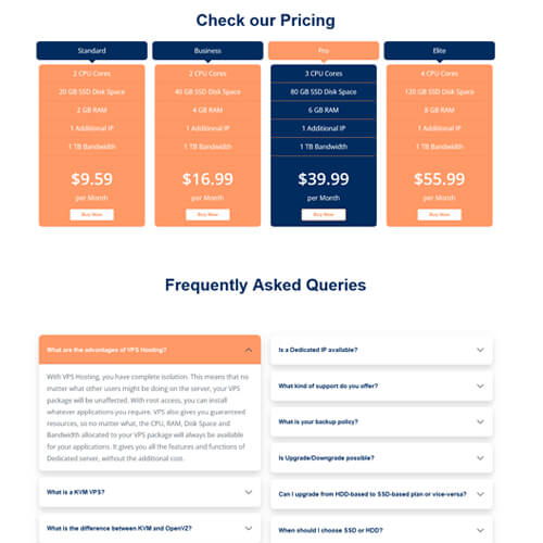 web hosting site themes