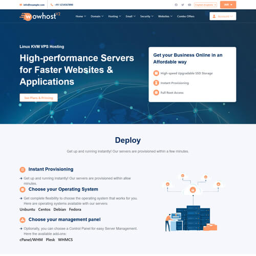 Customizable whmcs Templates