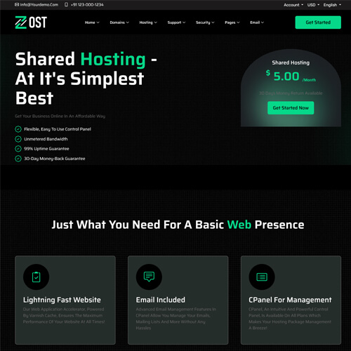 bootstrap whmcs templates