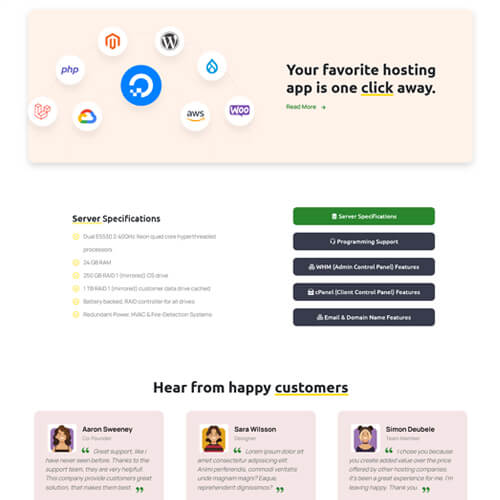 premium whmcs templates