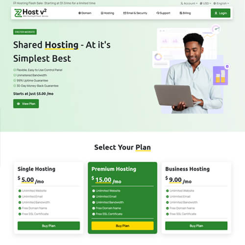 Customizable whmcs Templates