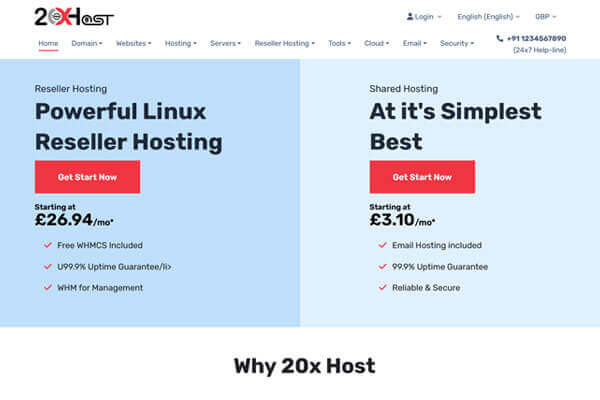 20x host premium supersite theme