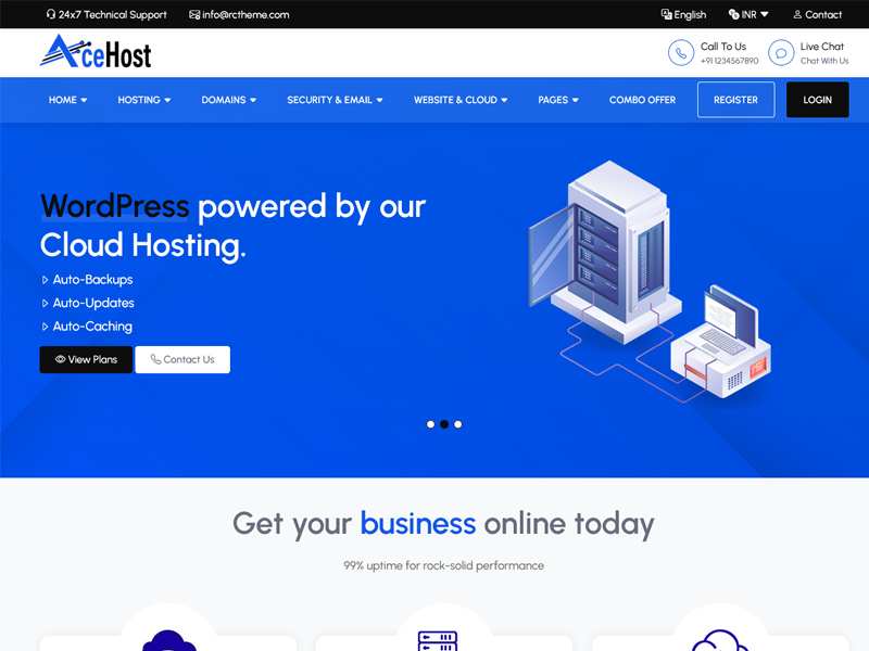 acehost html template