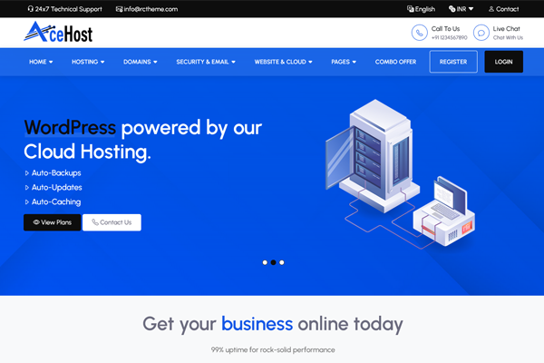 acehost html template