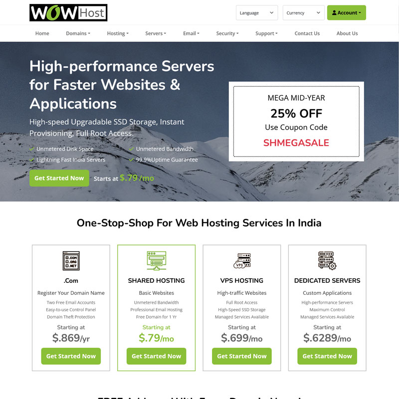 wow host html template