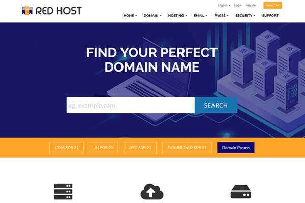 redhost html template